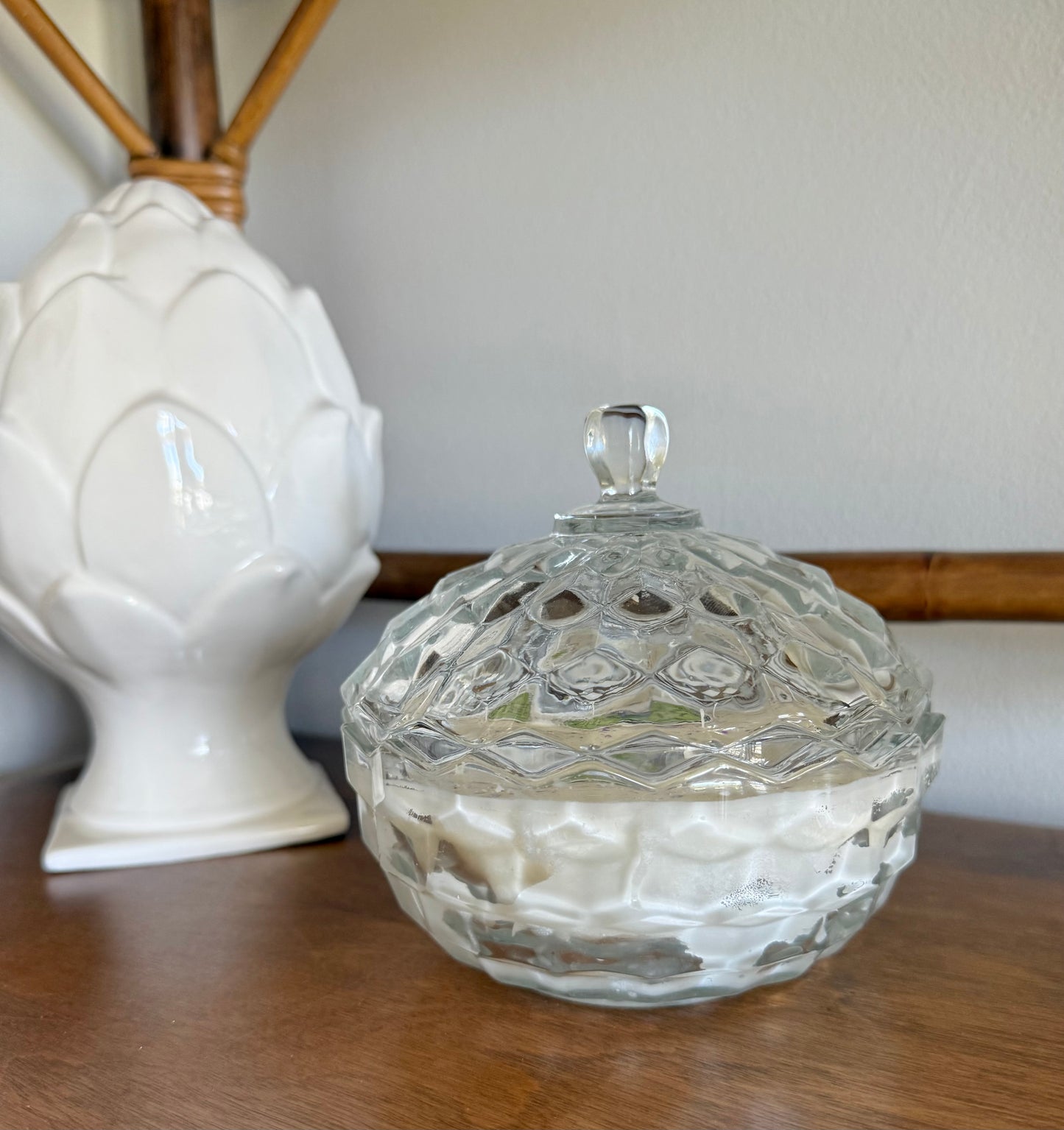 Vintage Fostoria Candy Dish with Lid