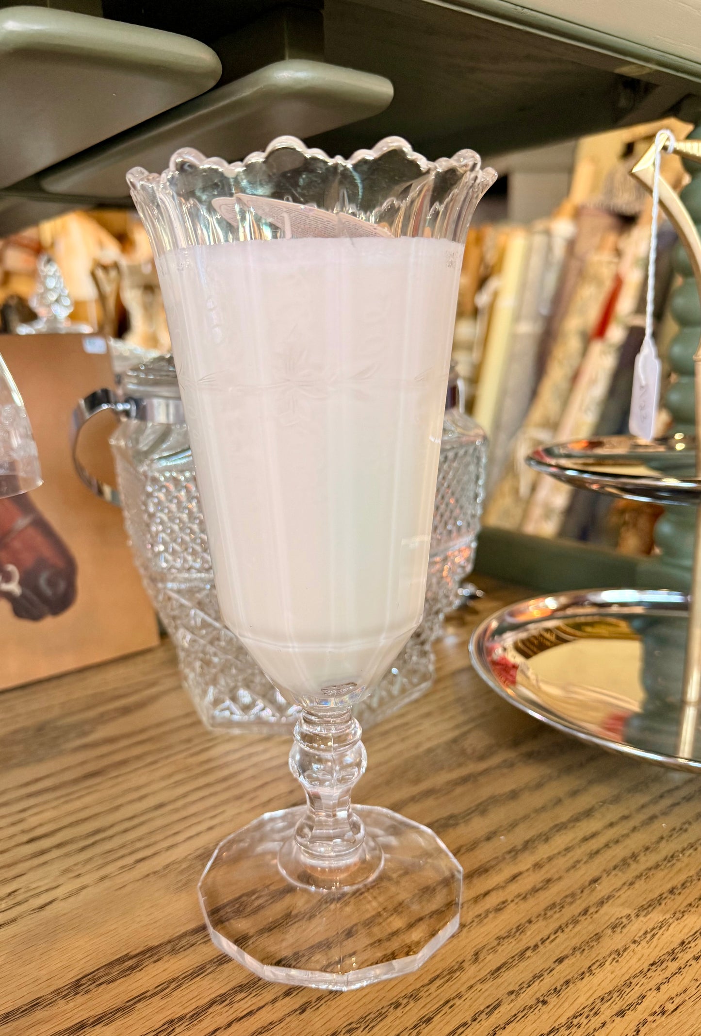 Vintage Celery Vase Candle