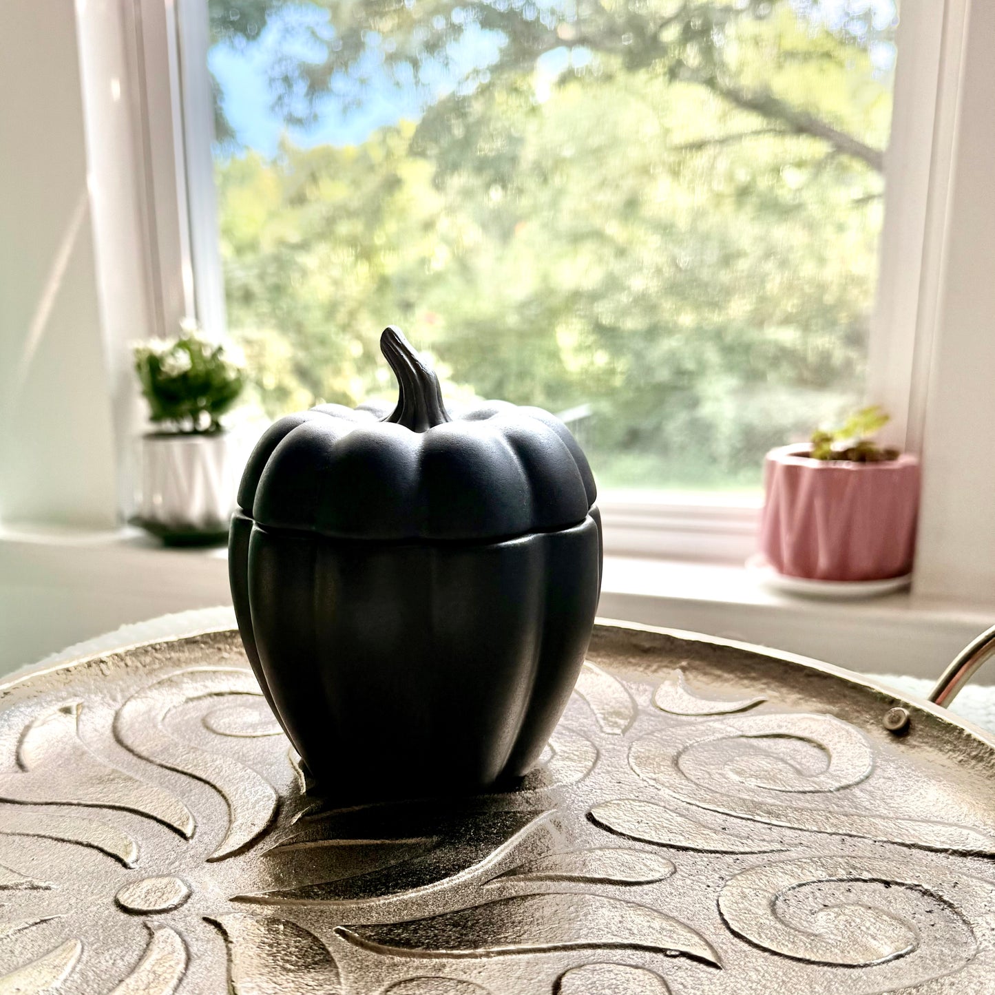 Black Pumpkin Canister Custom Candle