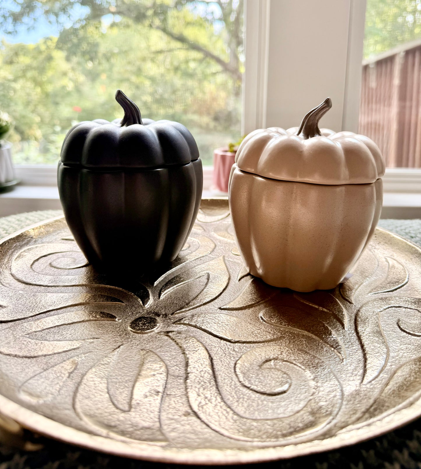 Black Pumpkin Canister Custom Candle