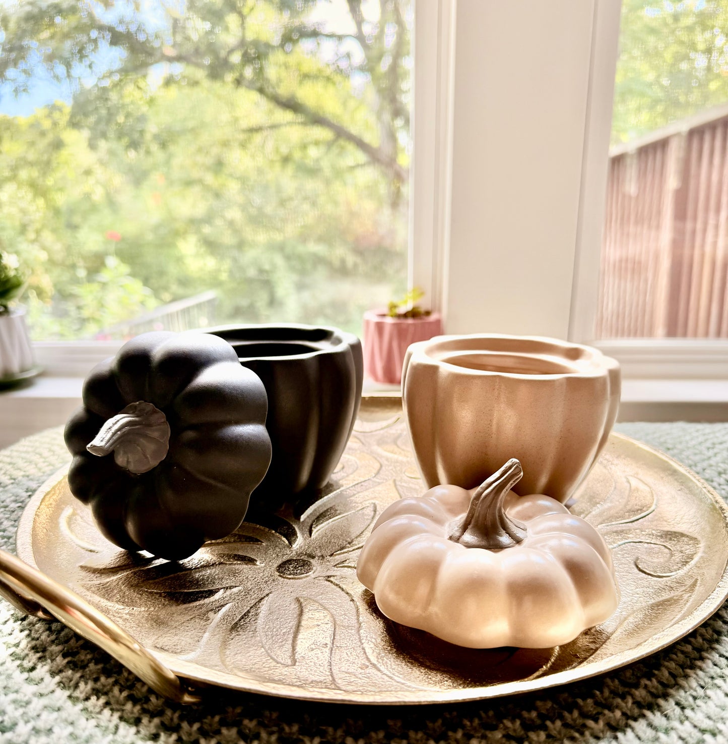 Black Pumpkin Canister Custom Candle