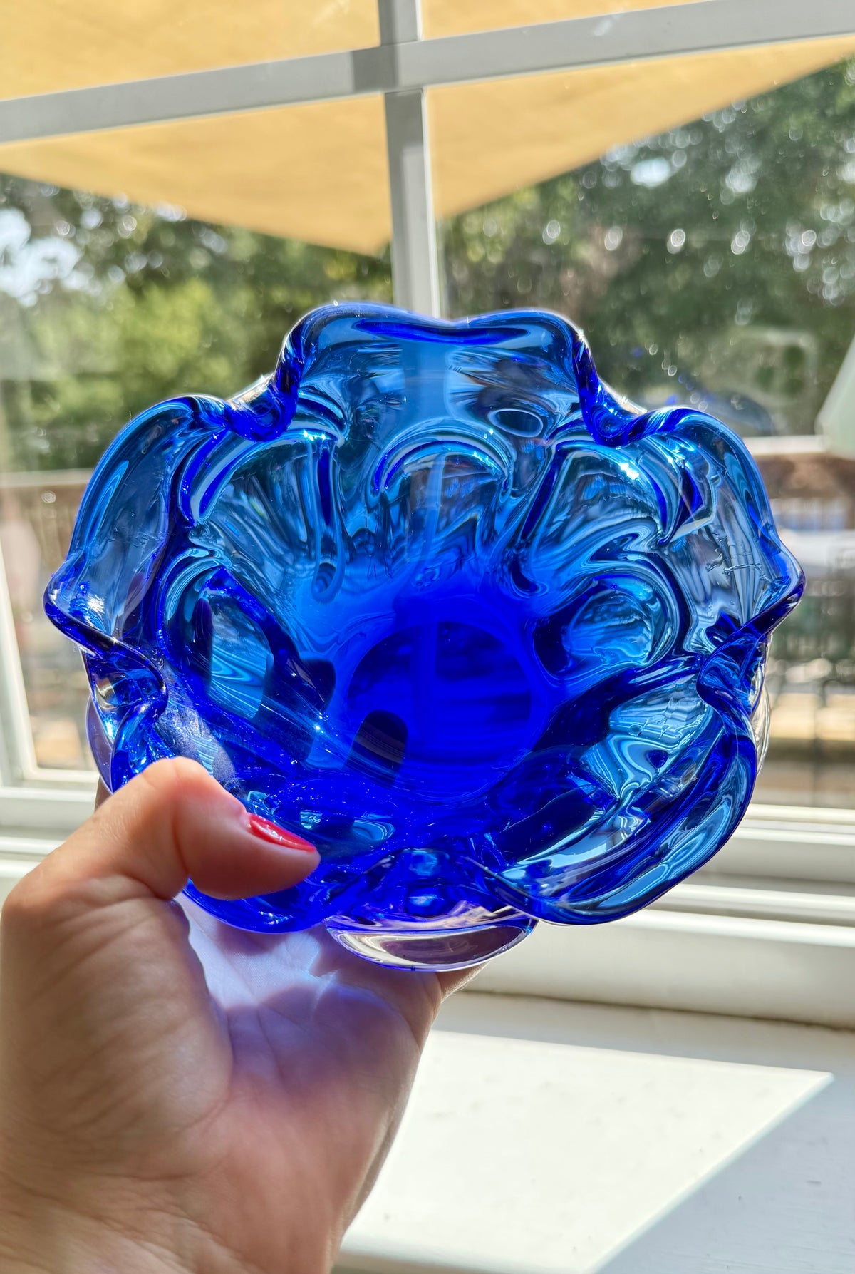 Cobalt Blue Custom Candle