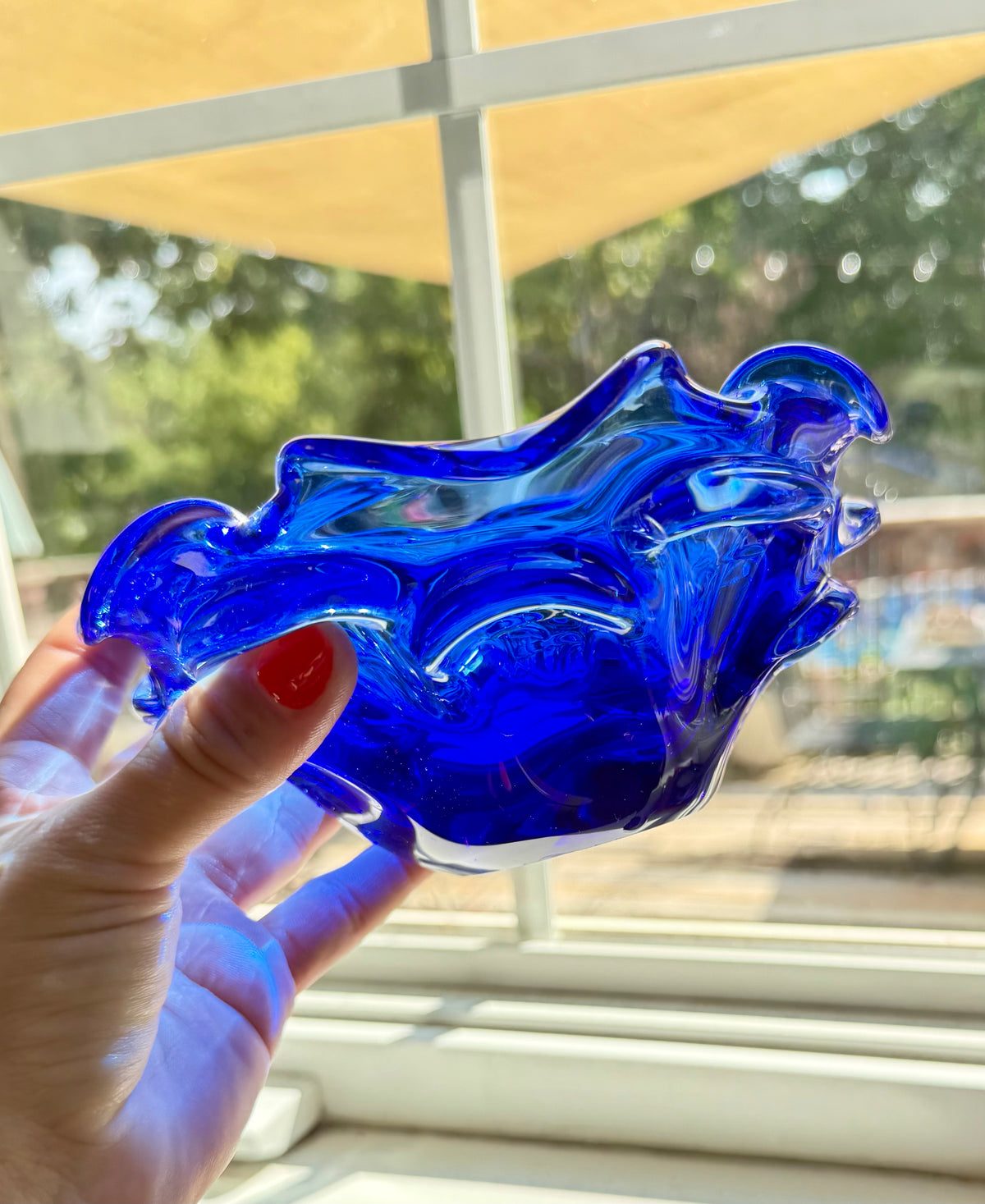 Cobalt Blue Custom Candle