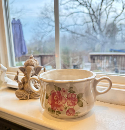 Roseland Double-Handled Soup Mug Custom Candle