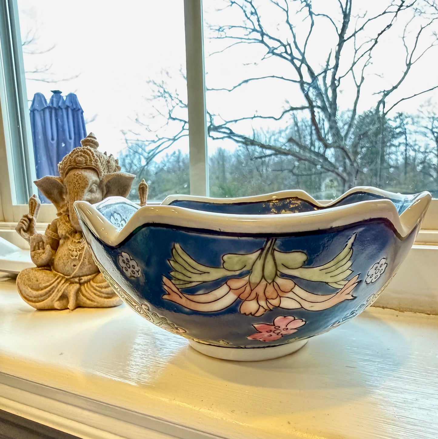 Vintage Asian Chinoiserie Bowl Custom Candle
