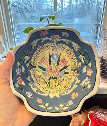 Vintage Asian Chinoiserie Bowl Custom Candle