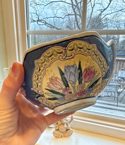 Vintage Asian Chinoiserie Bowl Custom Candle
