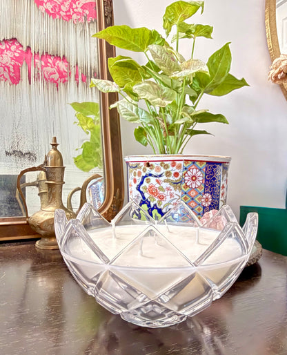 Crystal Lotus Bowl Soy Wax Candle