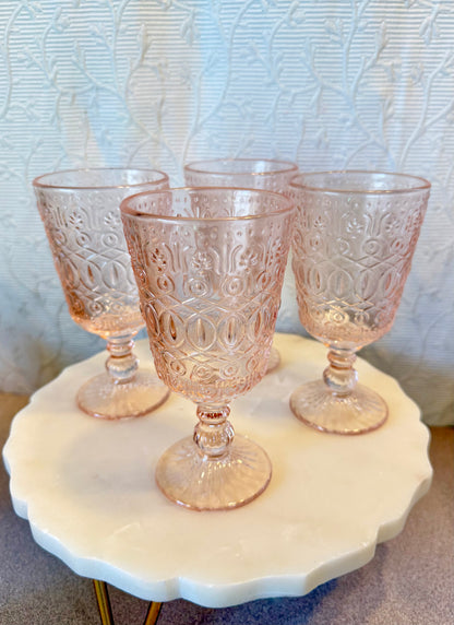 Pink Wine Glass Custom Candle