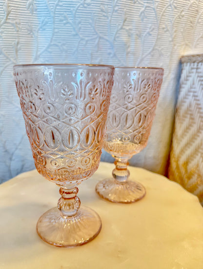 Pink Wine Glass Custom Candle