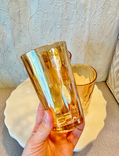 Iridescent Juice Glass Custom Candle