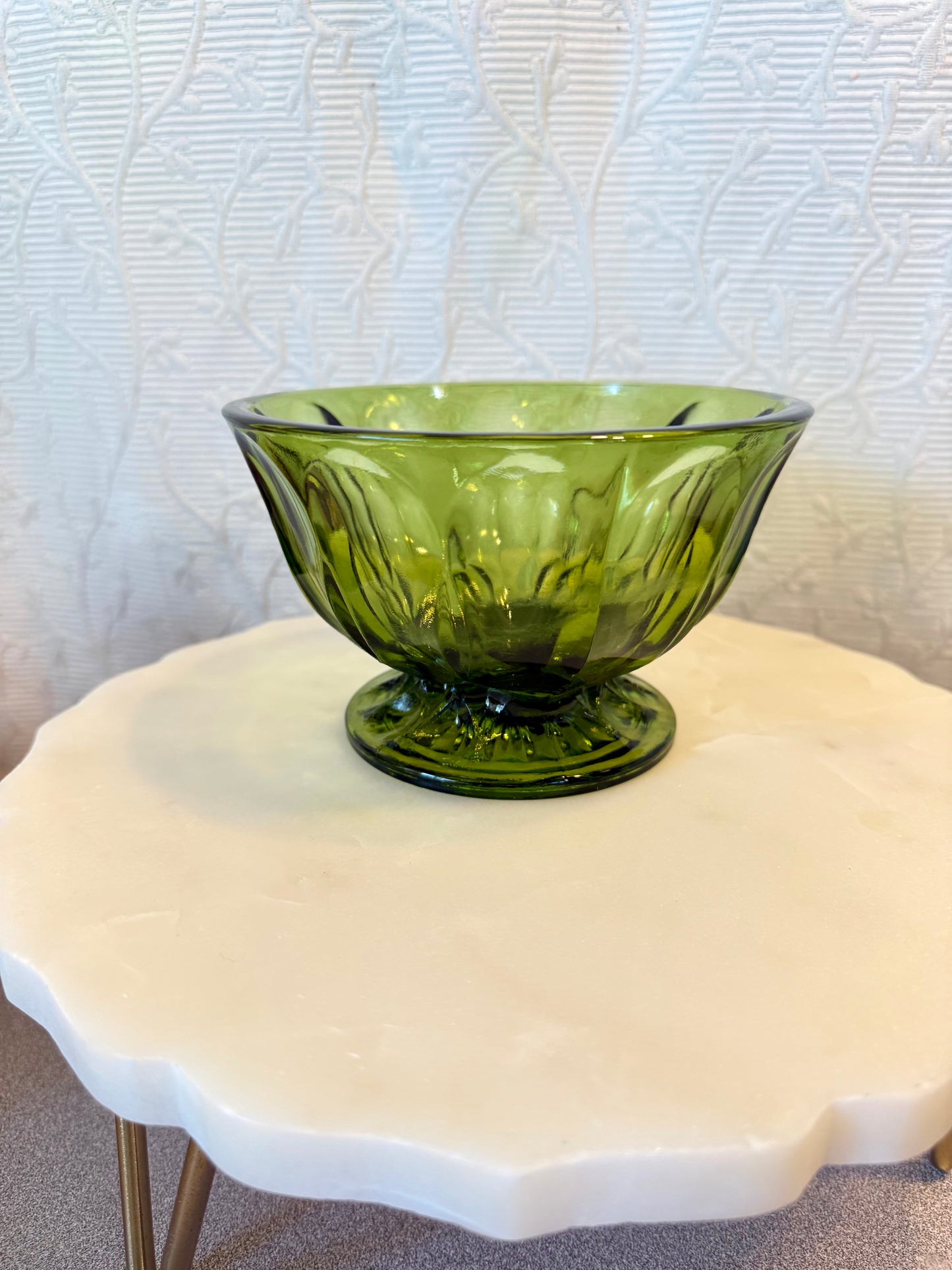 Anchor Hocking Avocado Bowl Custom Candle