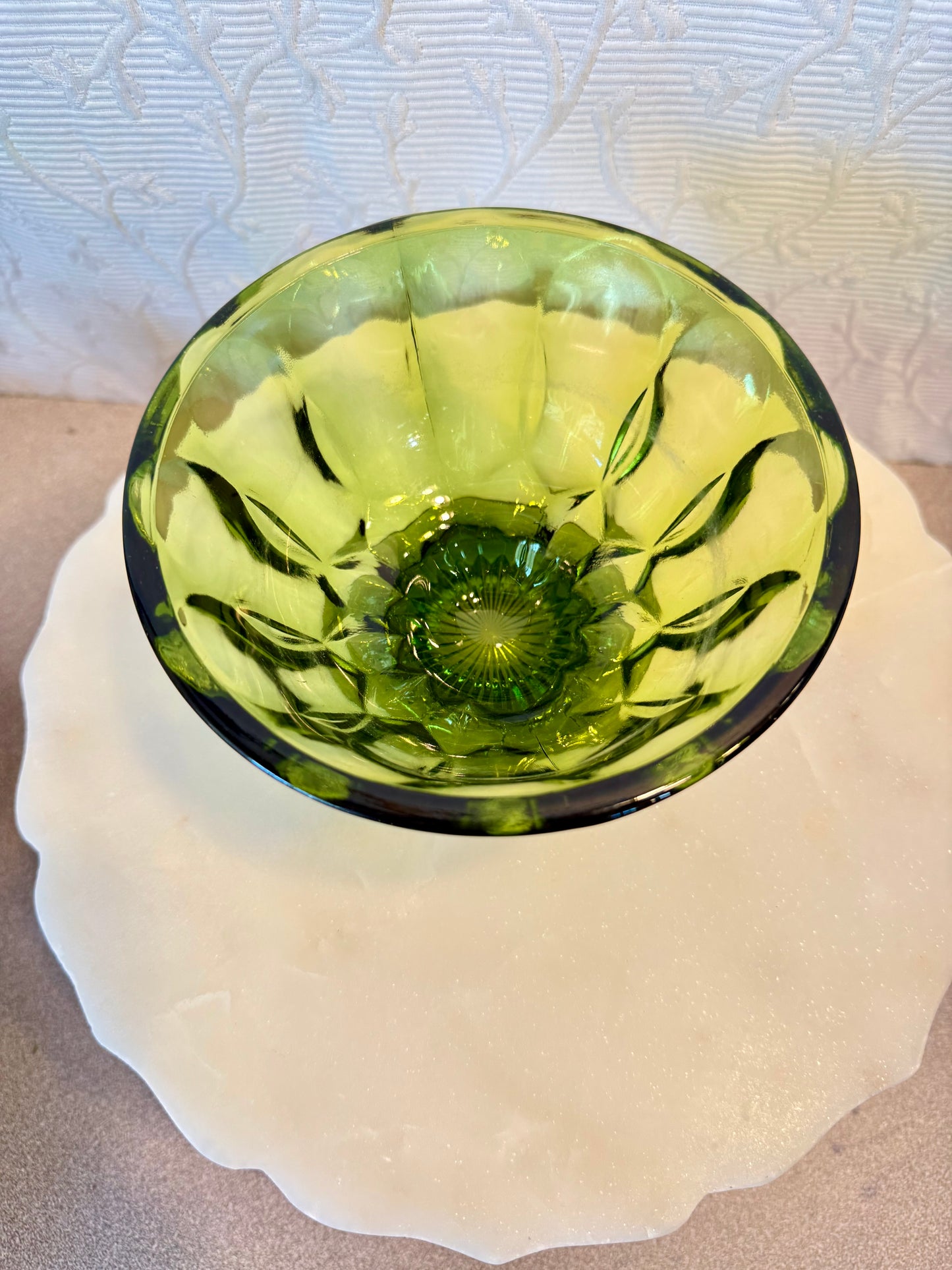 Anchor Hocking Avocado Bowl Custom Candle