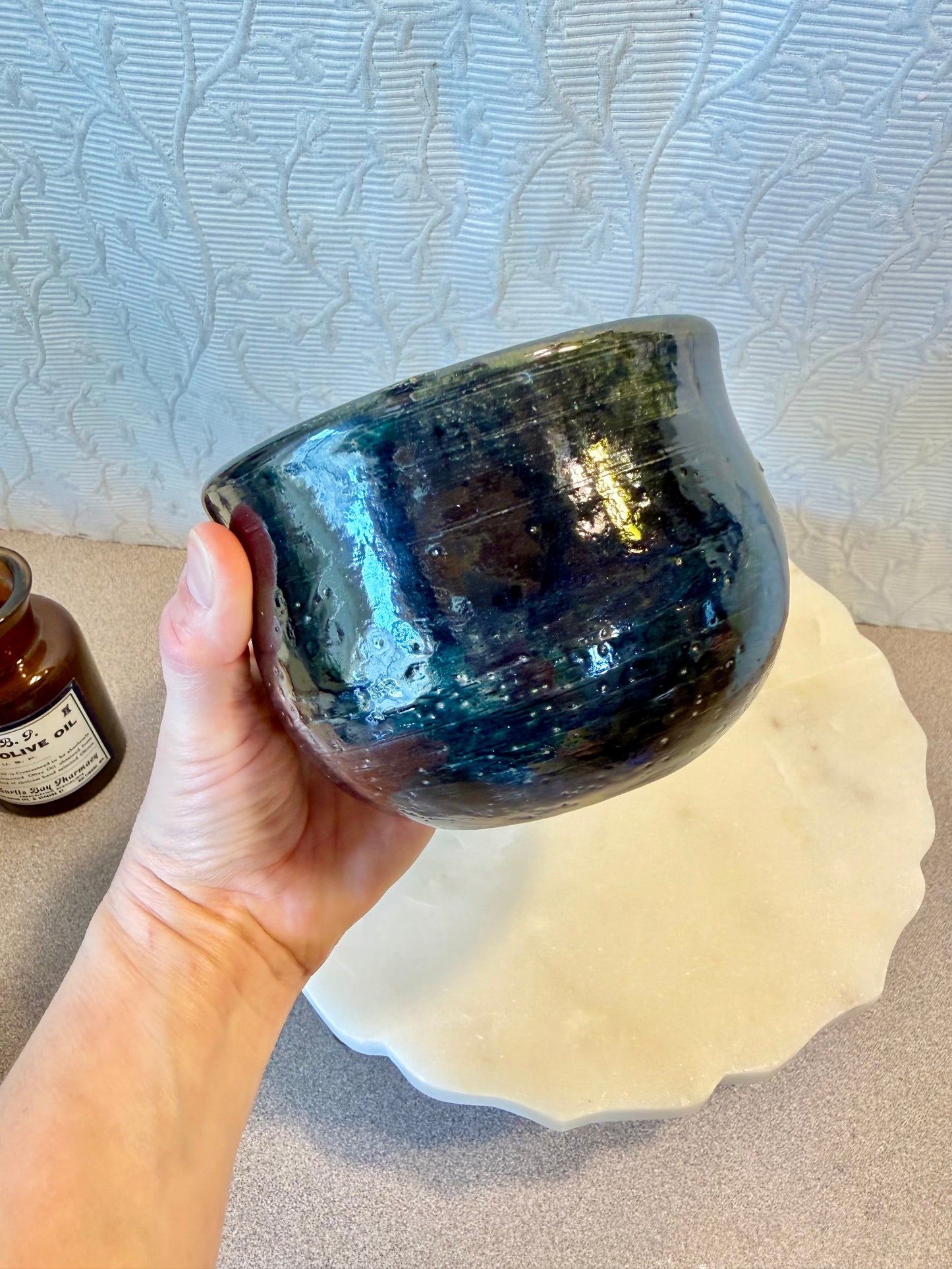 Handmade Pottery Bowl Custom Candle