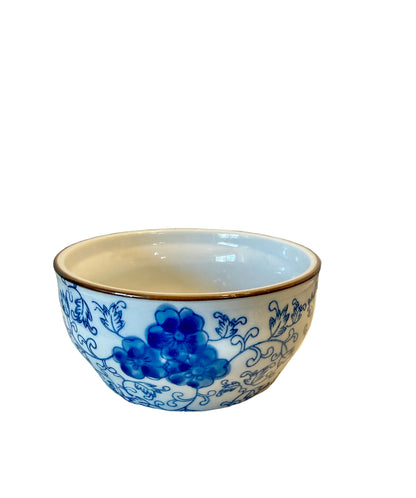 Blue and White Asian Bowl Custom Candle