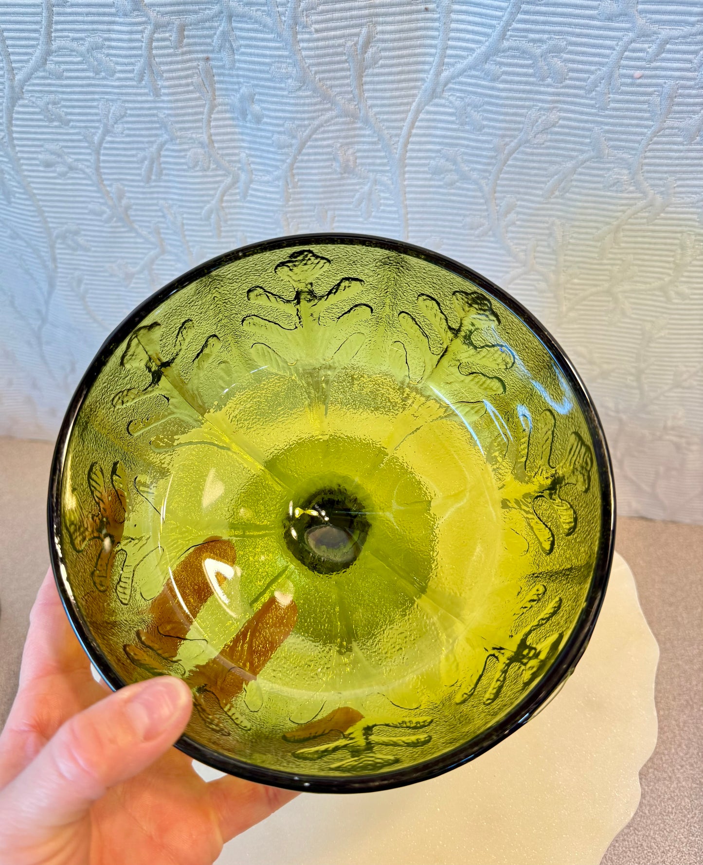 Vintage Green Compote Custom Candle