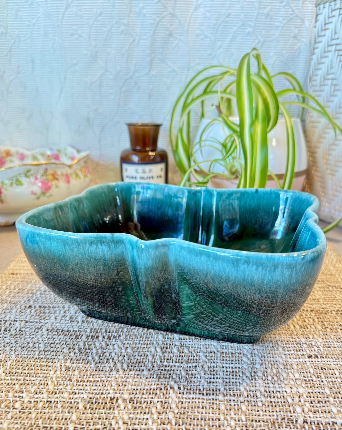 Vintage Ceramic Planter Custom Candle