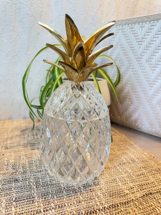Crystal Pineapple Candy Dish Custom Candle