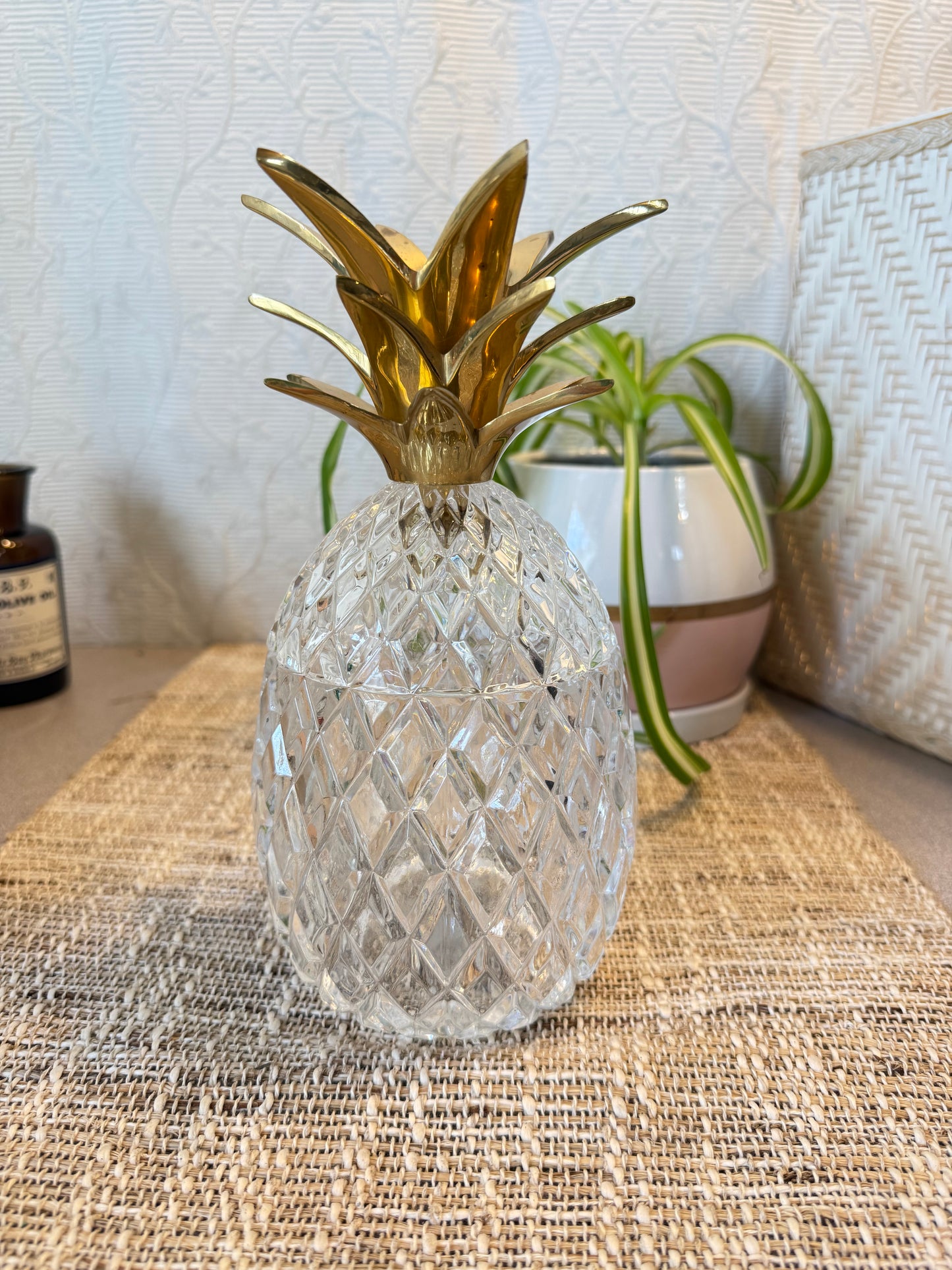 Crystal Pineapple Candy Dish Custom Candle