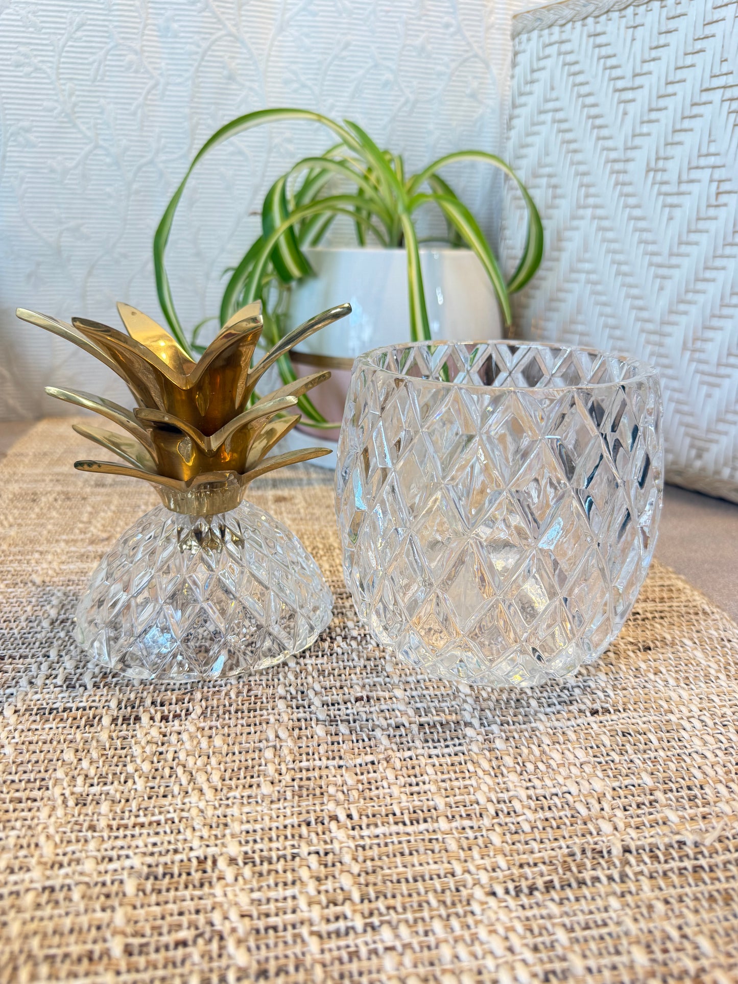 Crystal Pineapple Candy Dish Custom Candle