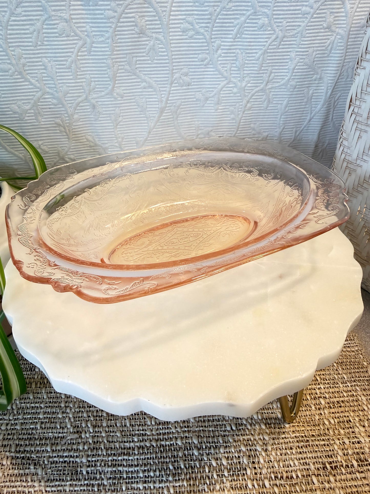 Pink Depression Bowl Custom Candle