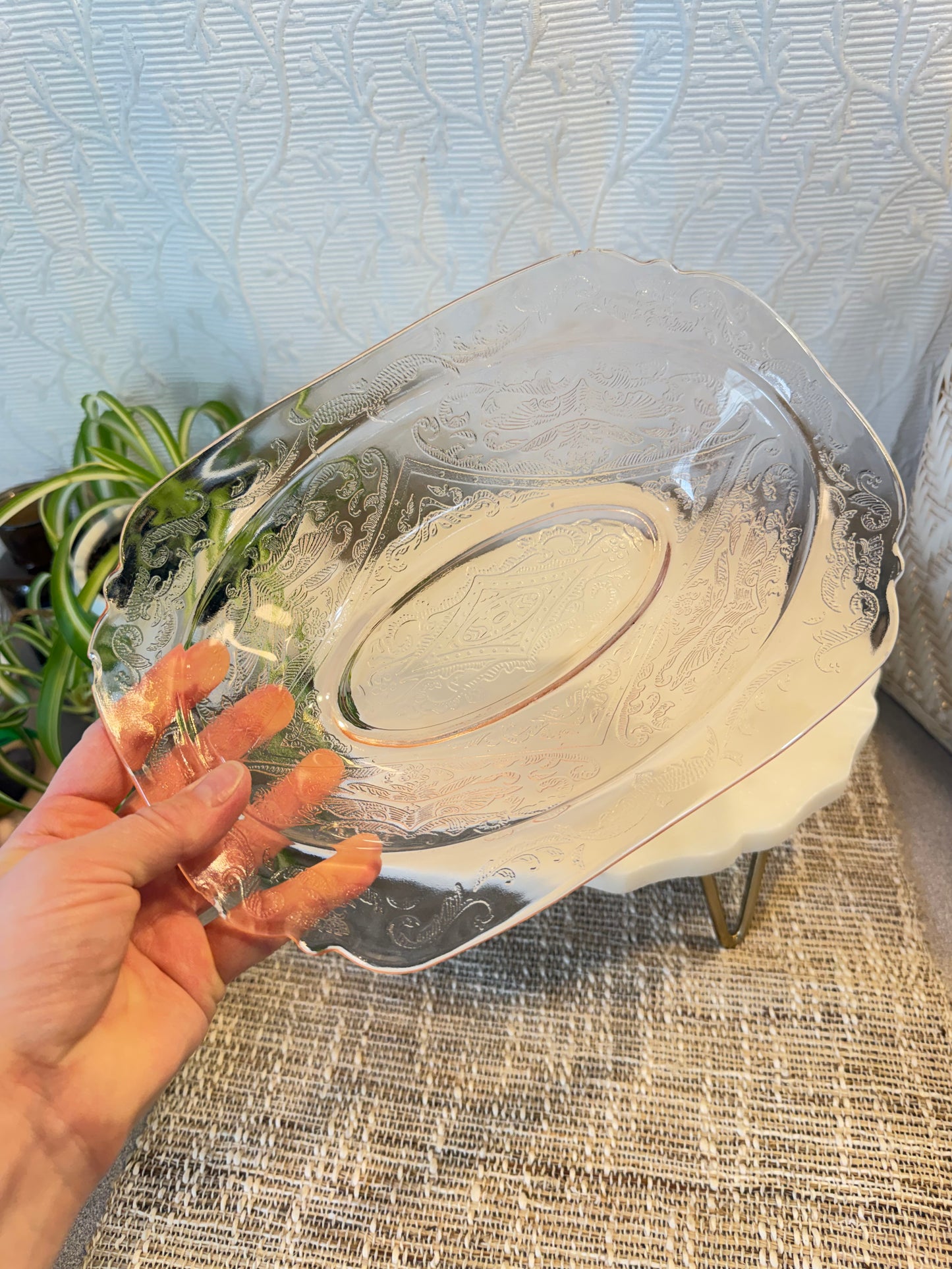 Pink Depression Bowl Custom Candle