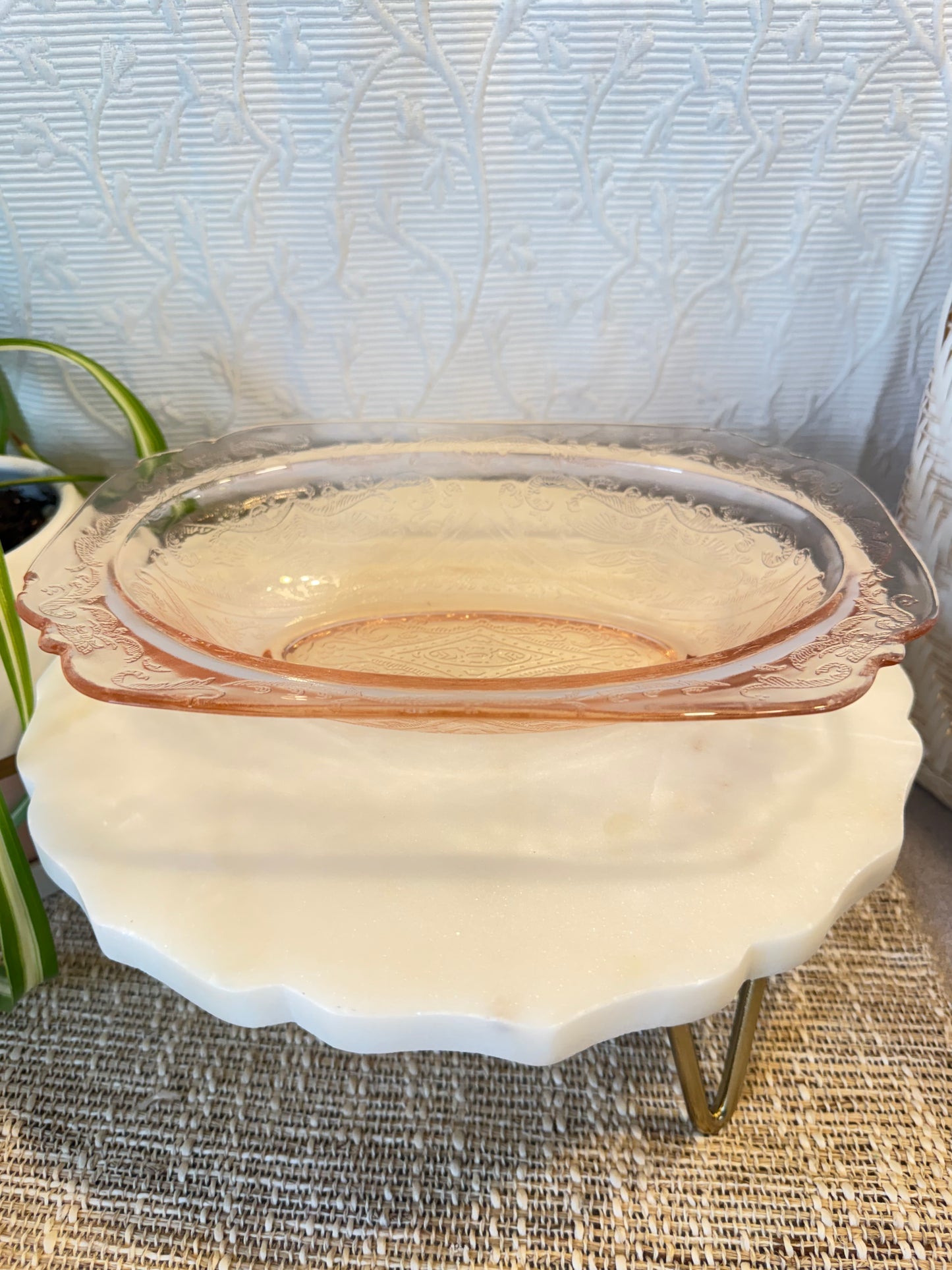Pink Depression Bowl Custom Candle