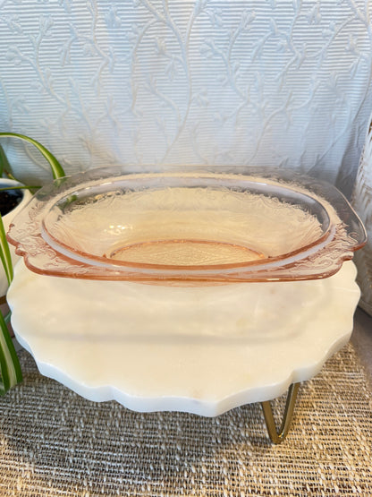 Pink Depression Bowl Custom Candle