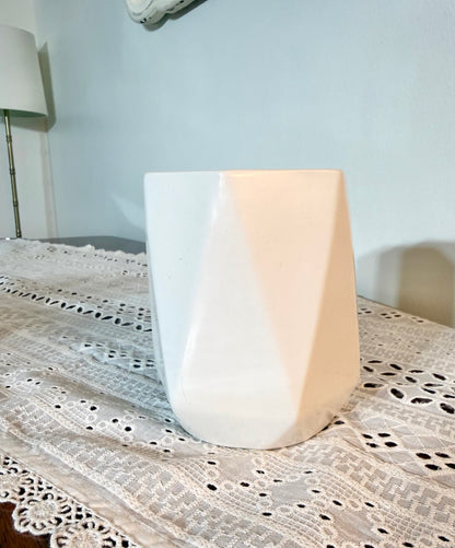 Modern Geometric: Ceramic Strawberry Shortcake Candle