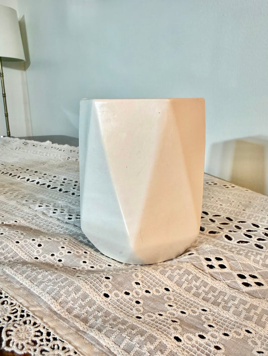 Modern Geometric: Ceramic Strawberry Shortcake Candle