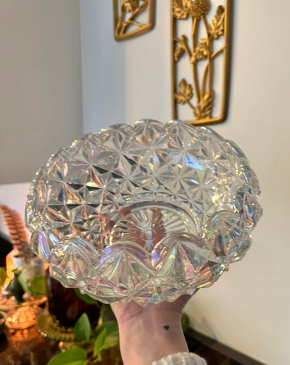 Vintage Iridescent Bowl Custom Candle