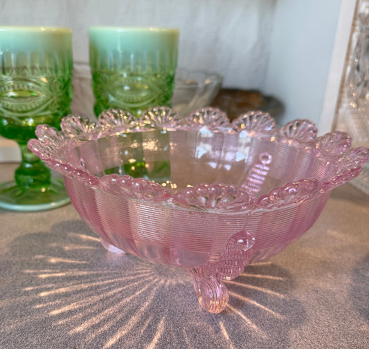 Pink Glass Bowl Custom Candle