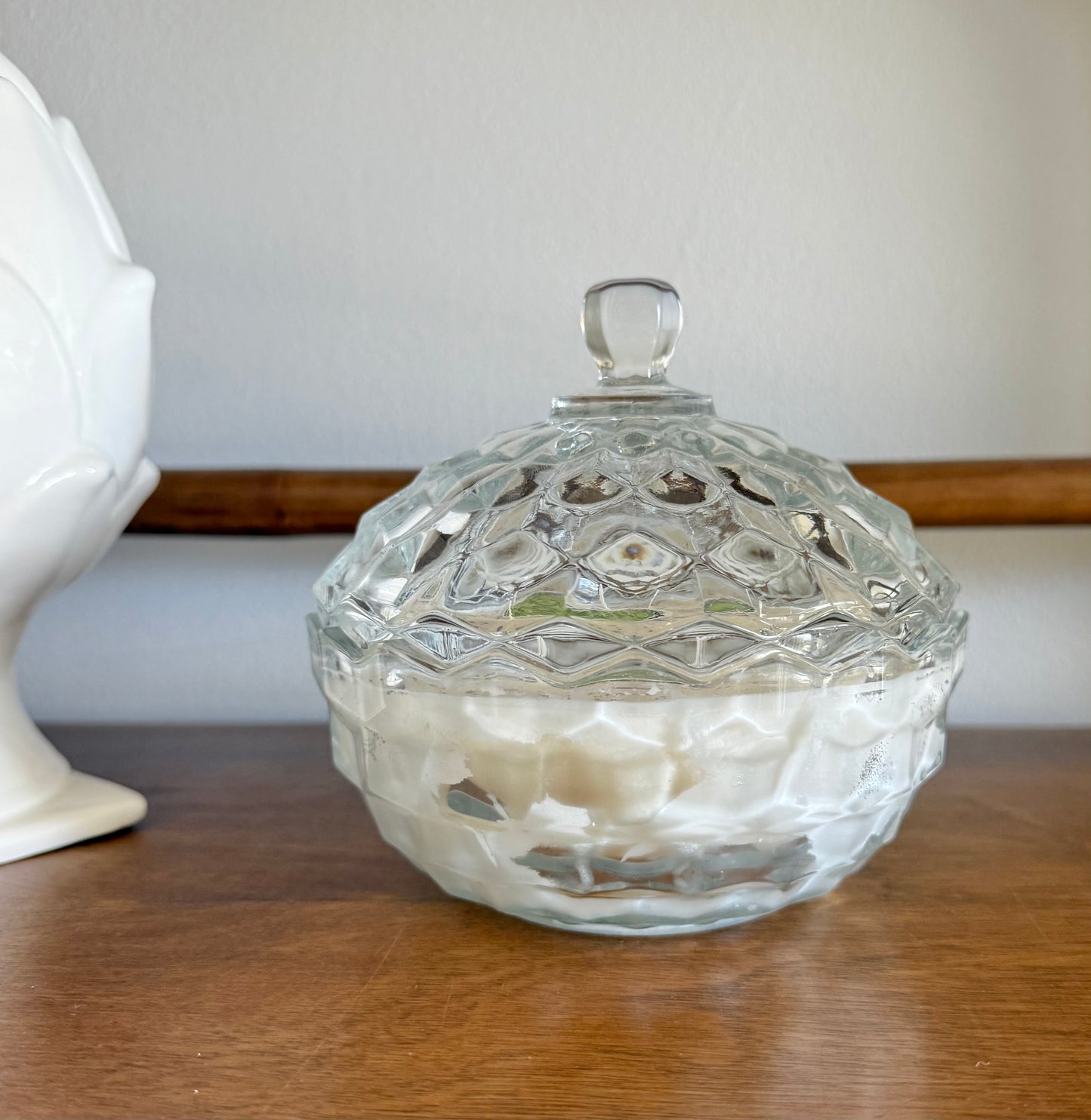 Vintage Fostoria Candy Dish with Lid