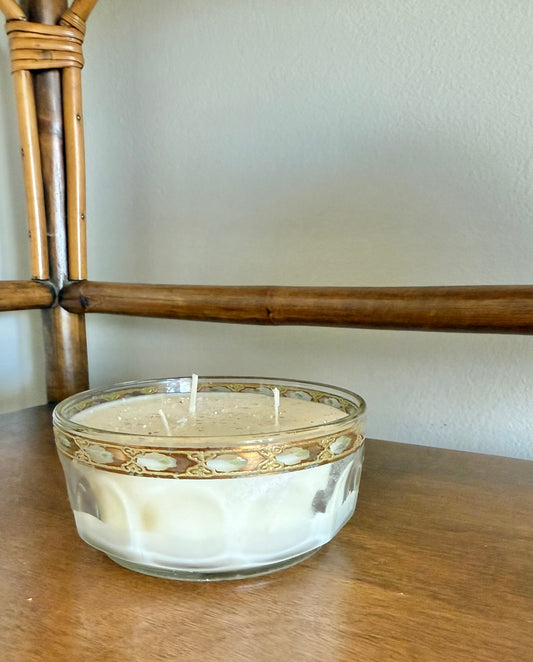Bowl with Gold and Green Edge