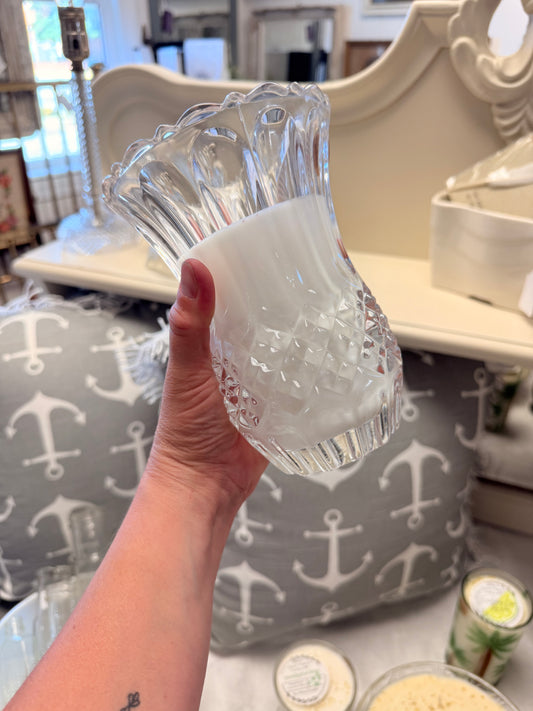 Vintage Vase with Flared Top Soy Wax Candle