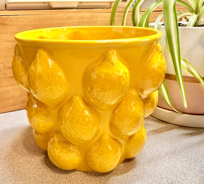 Lemon Planter Custom Candle