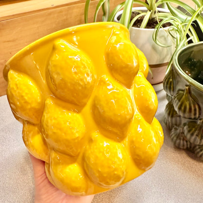 Lemon Planter Custom Candle