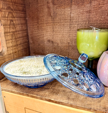 Vintage Candy Dish Soy Wax Candle