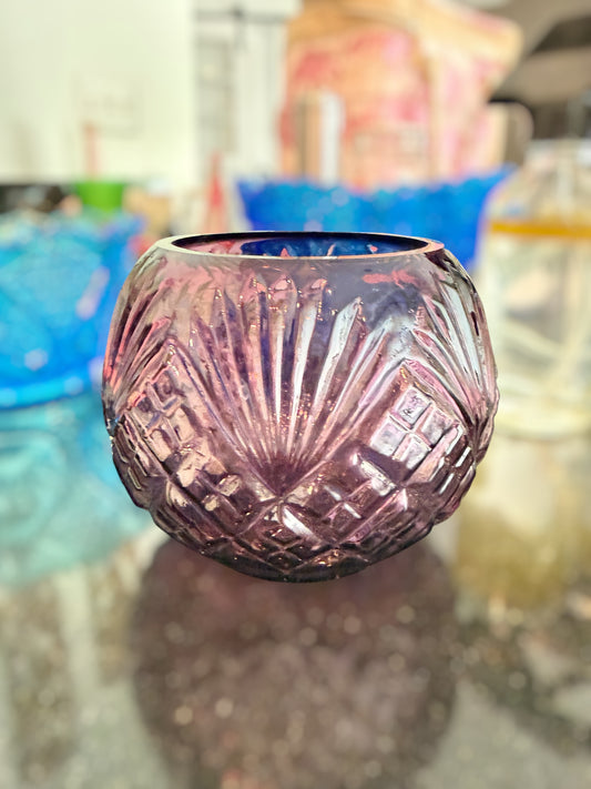 Fenton Rose Bowl Custom Candle